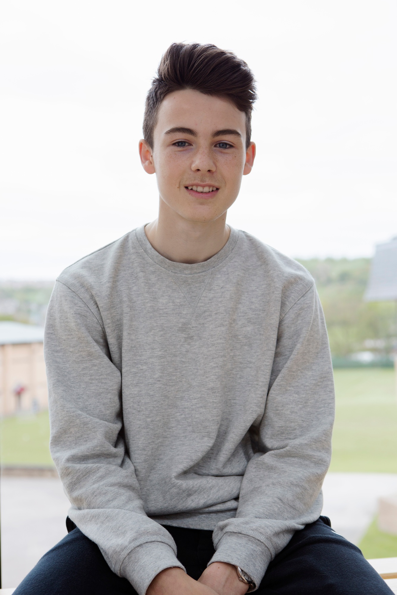 Portrait of teenage boy
